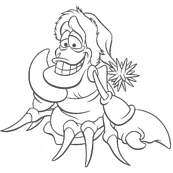 coloriage noel disney ariel